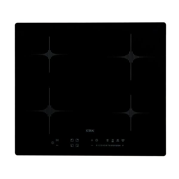CDA HN6041SD - 4 Zone Induction Hob, Front Touch Control, Slim Depth